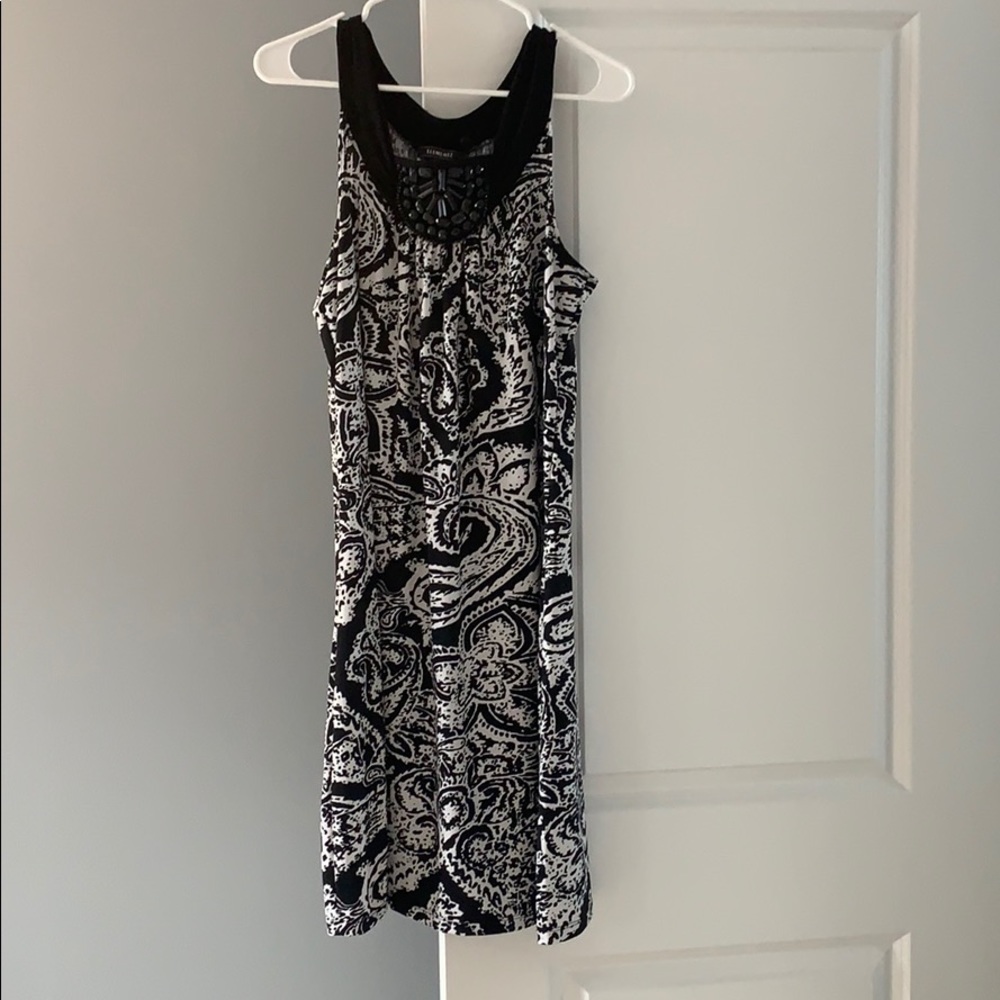 Elementz Bkack and White Dress